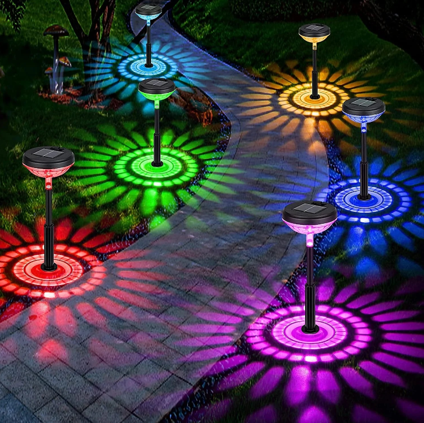 SET 2X Lampi solare Led,  pentru gradina cu doua moduri de lumina