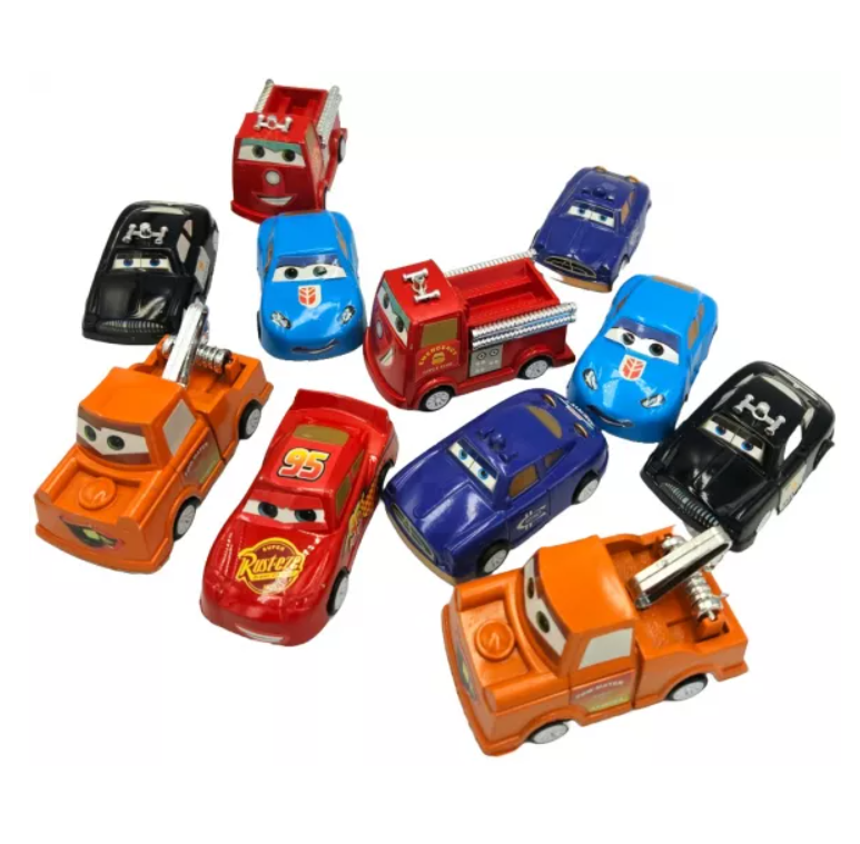 Set 12 masinute tip Cars Pull-back And Release + 3 ani Multicolor 