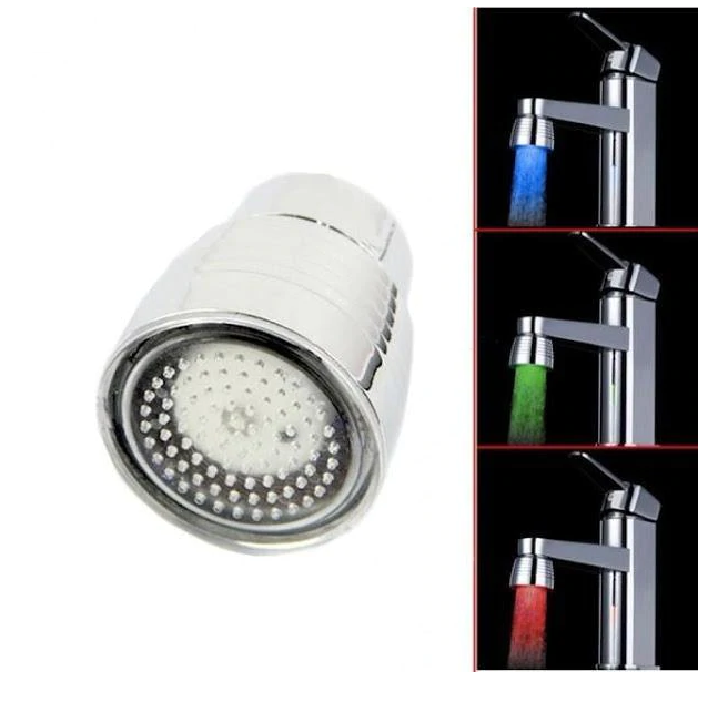 Cap de robinet cu LED multicolor Aden