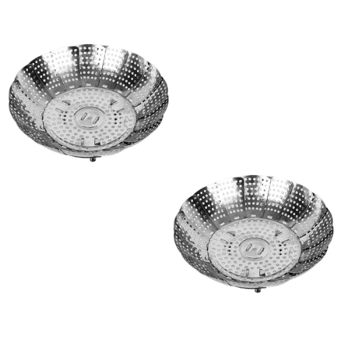 1 + 1 GRATIS - Sită din inox pentru gătit la aburi