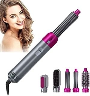  Multistyler Airwrap Hot Air Styler 5  in 1, Perie electrica de Uscat, coafat, indreptat si ondulat. 