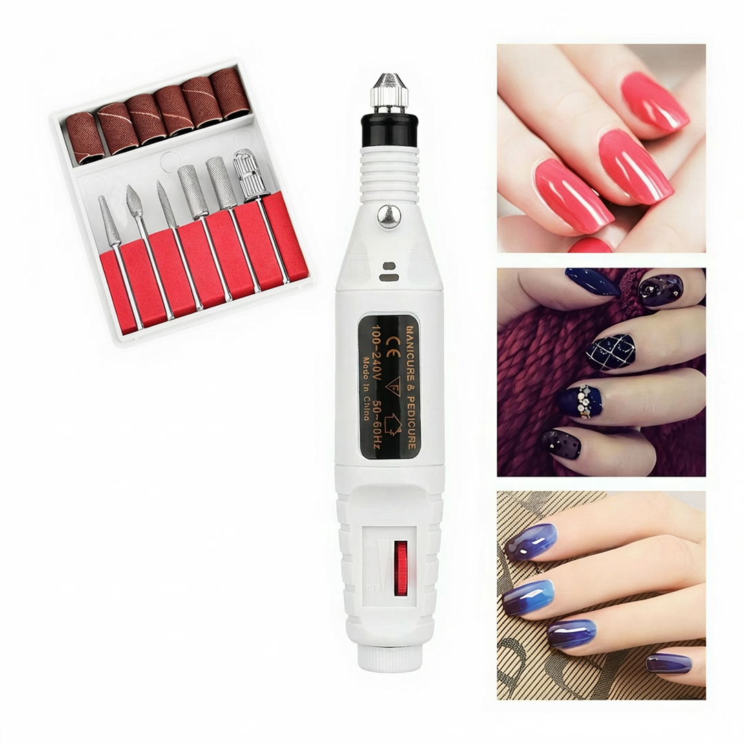Pila electrica pentru unghii pentru manichiura si pedichiura, 20.000 rpm Aden, Incarcare USB