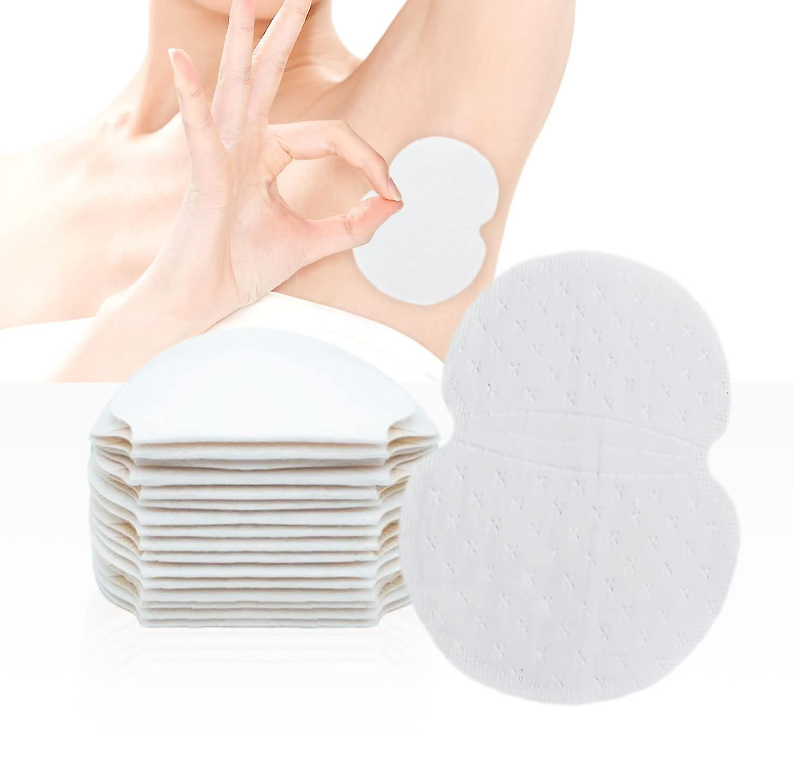 Set 10 plasturi absorbanti de transpiratie pentru axile, 11x12 cm, celuloza