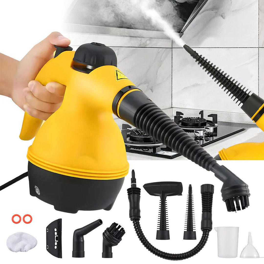 Aparat Curatare Cu Aburi 1000W | Steam Cleaner Portabil Cu Accesorii | 125°C | Presiune 3.5 Bar | Fara Detergenti