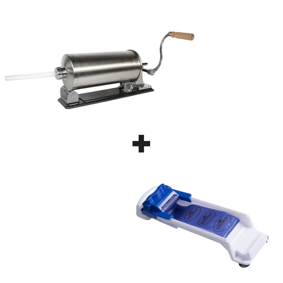 Set aparat de facut sarmale si masina de facut carnati capacitate 1,5kg Aden