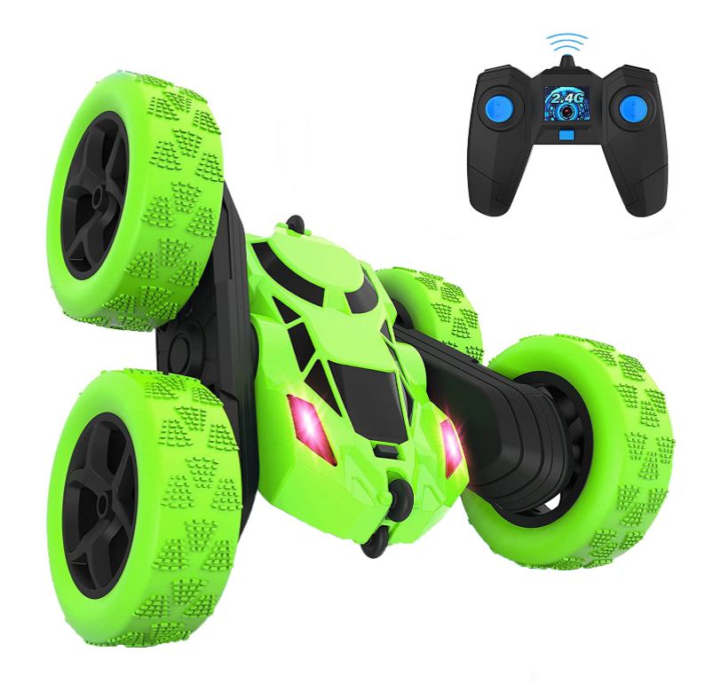 Masina cu telecomanda RC pentru copii, masinuta de cascadorie, de drift cu rotire la 360 grade