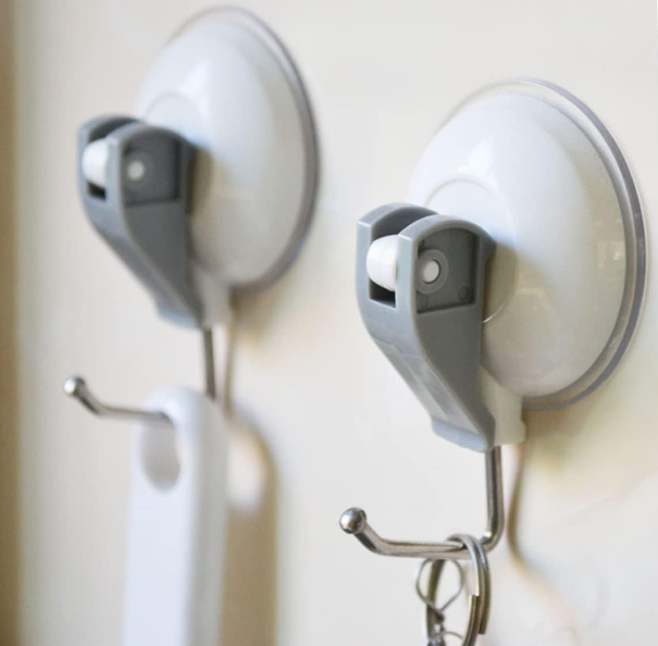 Set 4 carlige cu ventuza, multifunctionale