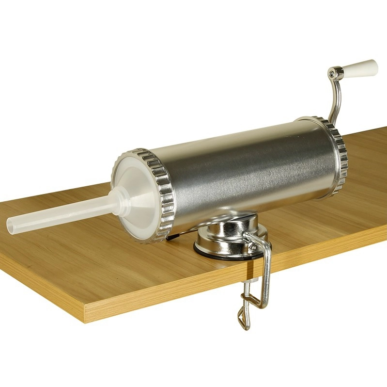 Aparat de umplut carnati, Orizontal, Inox, Capacitate 1.5 kg, 3 Palnii Incluse Aden