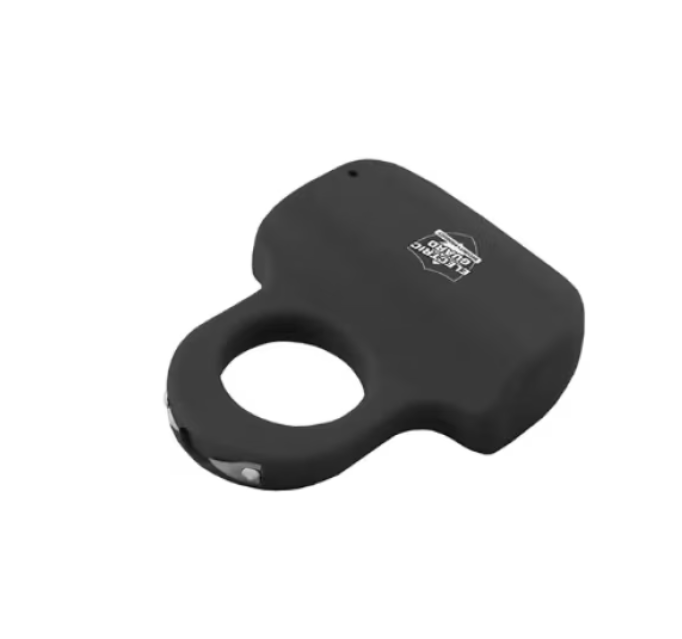Mini Electrosoc Tip Breloc Cu Inel, Pentru Autoaparare, Cu Incarcare USB, Negru