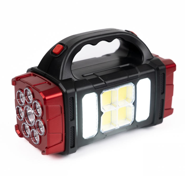 Lanterna cu incarcare solara LED HB-1678 38W, COB lateral, Power Bank, slot USB