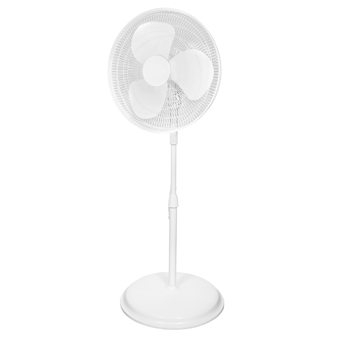 Ventilator De Podea 16 Inch 3 Viteze Cu Timer 7.5h Reglabil Silentios | Alb