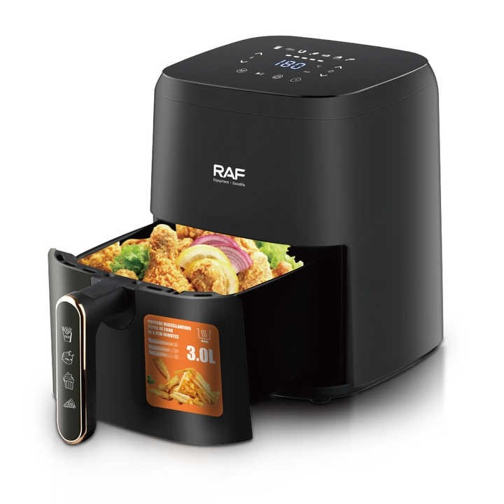 Air fryer de 3 L, RAF, 1300 W, control digital, material antiaderent, 25x20x28 cm, R.5362B