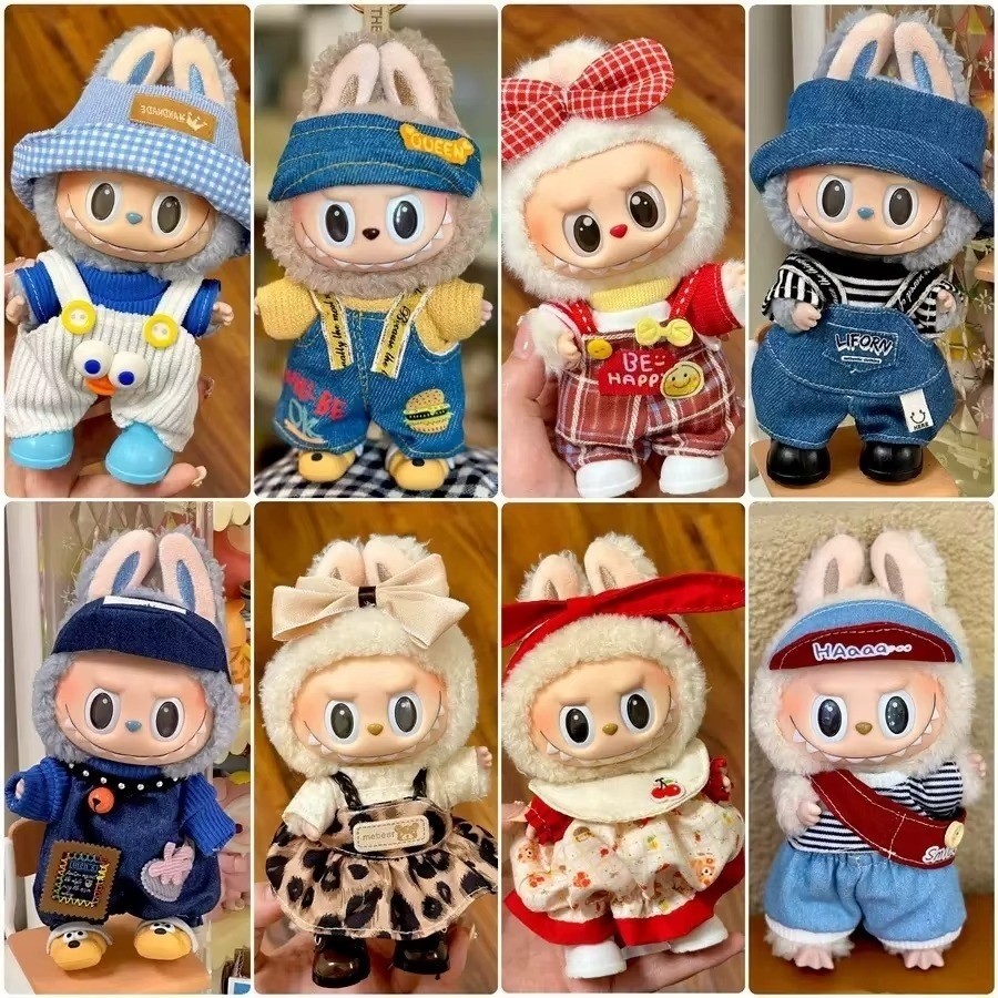 PROMO 1+1 Gratis, Figurina Labubu versiunea cu hainute – 