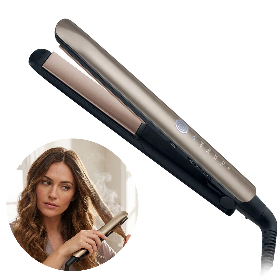 Placă pentru Îndreptat Părul cu Keratină | 230°C | Plăci Ceramice | Protecție Termică