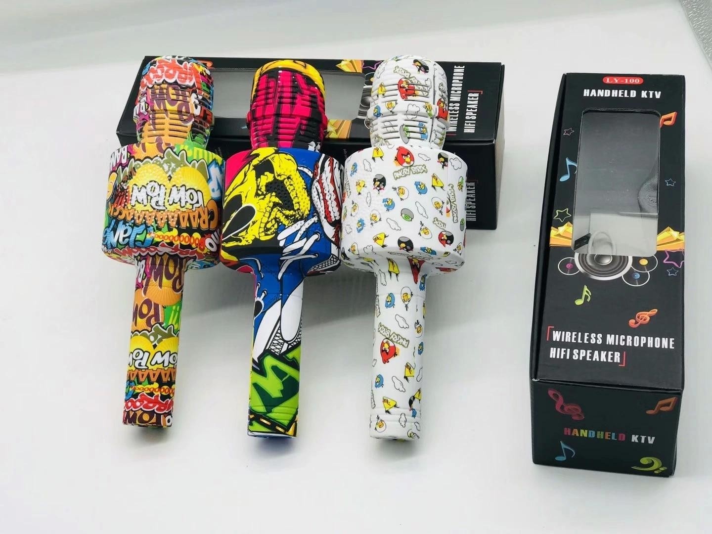 Microfon Karaoke wireless cartoon graffiti Aden