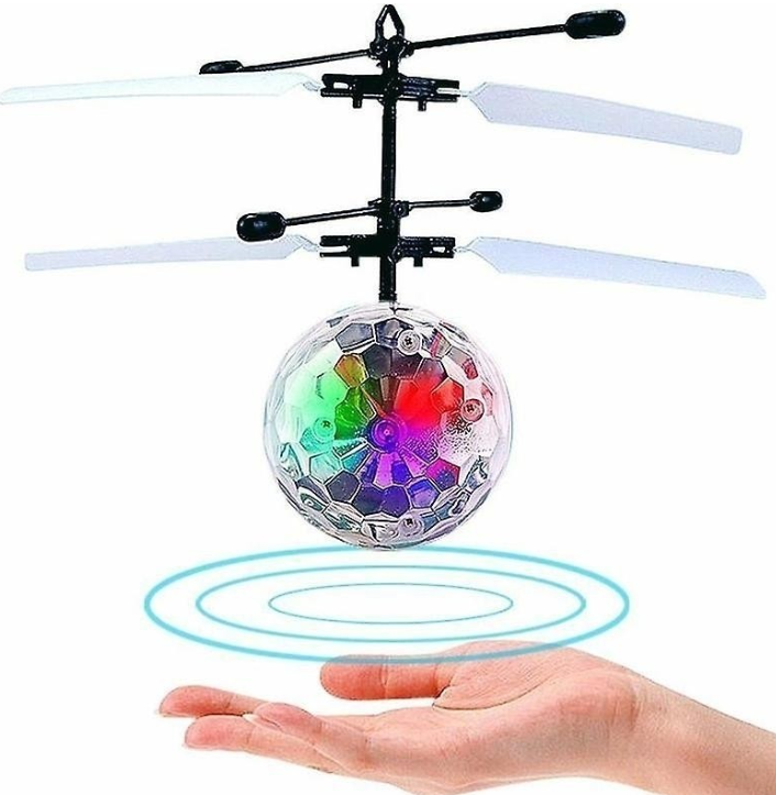 Minge zburatoare, controlabila cu mana, lumini LED multicolore