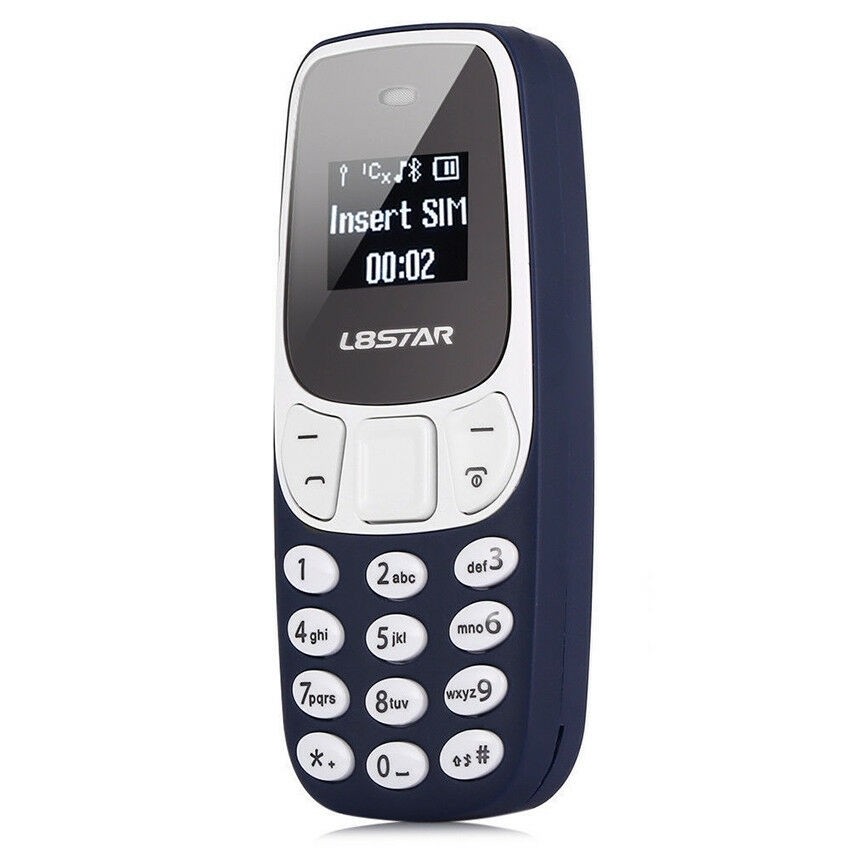 Mini telefon mobil Aden Albastru