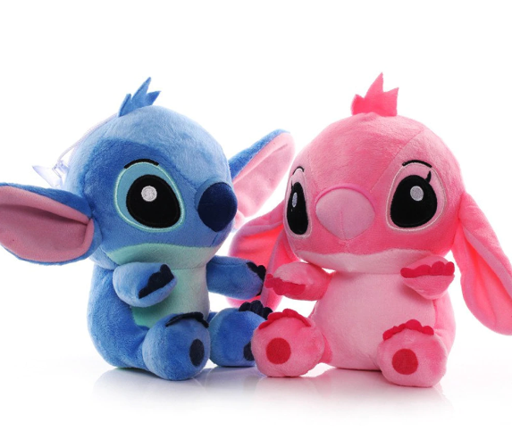 Jucărie Stitch și Angel din Lilo și Stitch - Plus Albastru/Roz