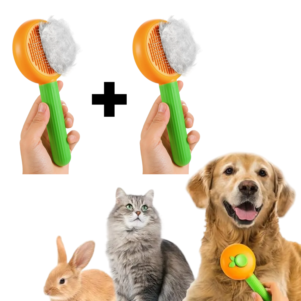 Promotie 1+1 Perie Pentru Pisici Si Caini | Auto-Curatare | Curatare Profunda Blana | Masaj Delicat 
