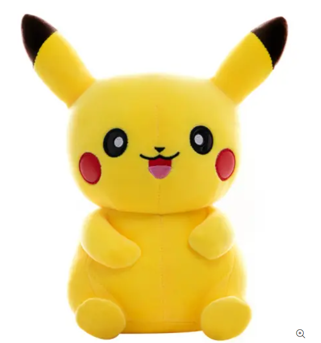 Jucarie de plus, Pikachu, din colectia Pokemon, material moale