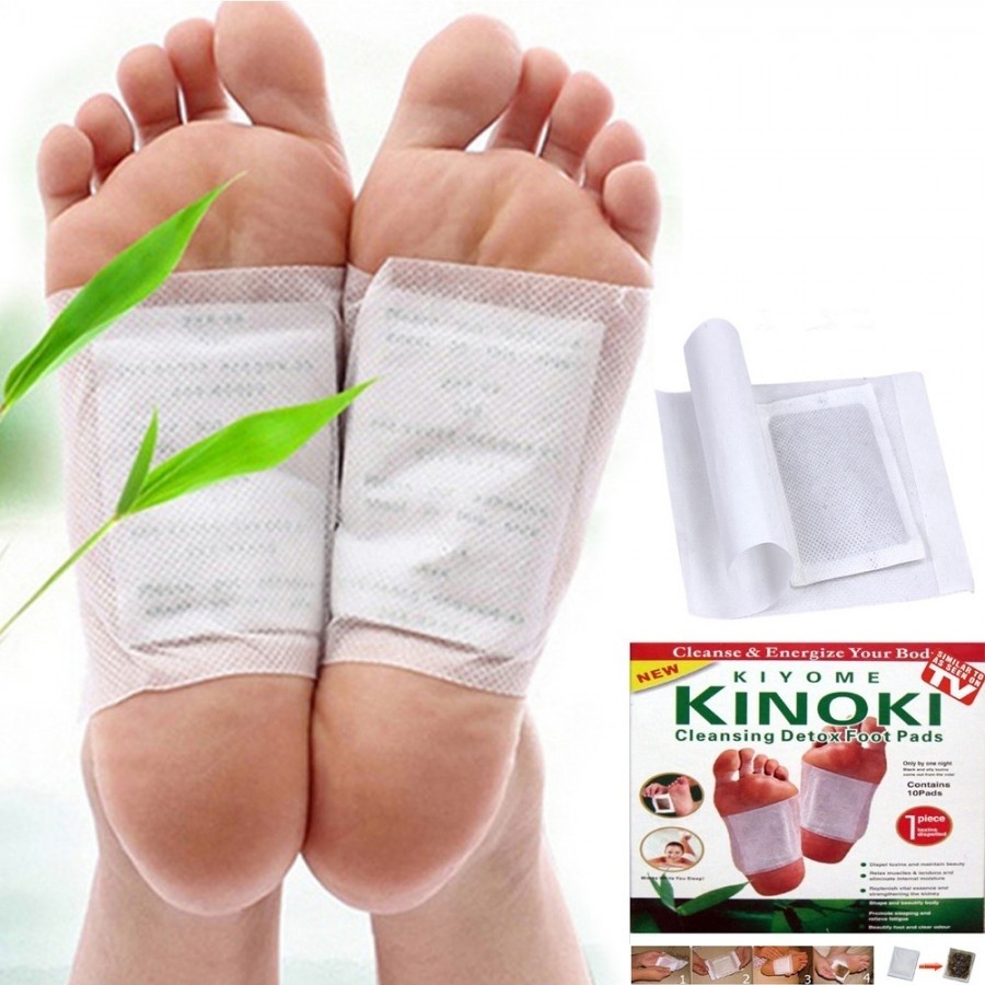 Set 50 de plasturi Kinoki Homeopati pentru detoxifiere, cu turmalina, Vitamina C, E, Uleiuri Esentiale, Aden