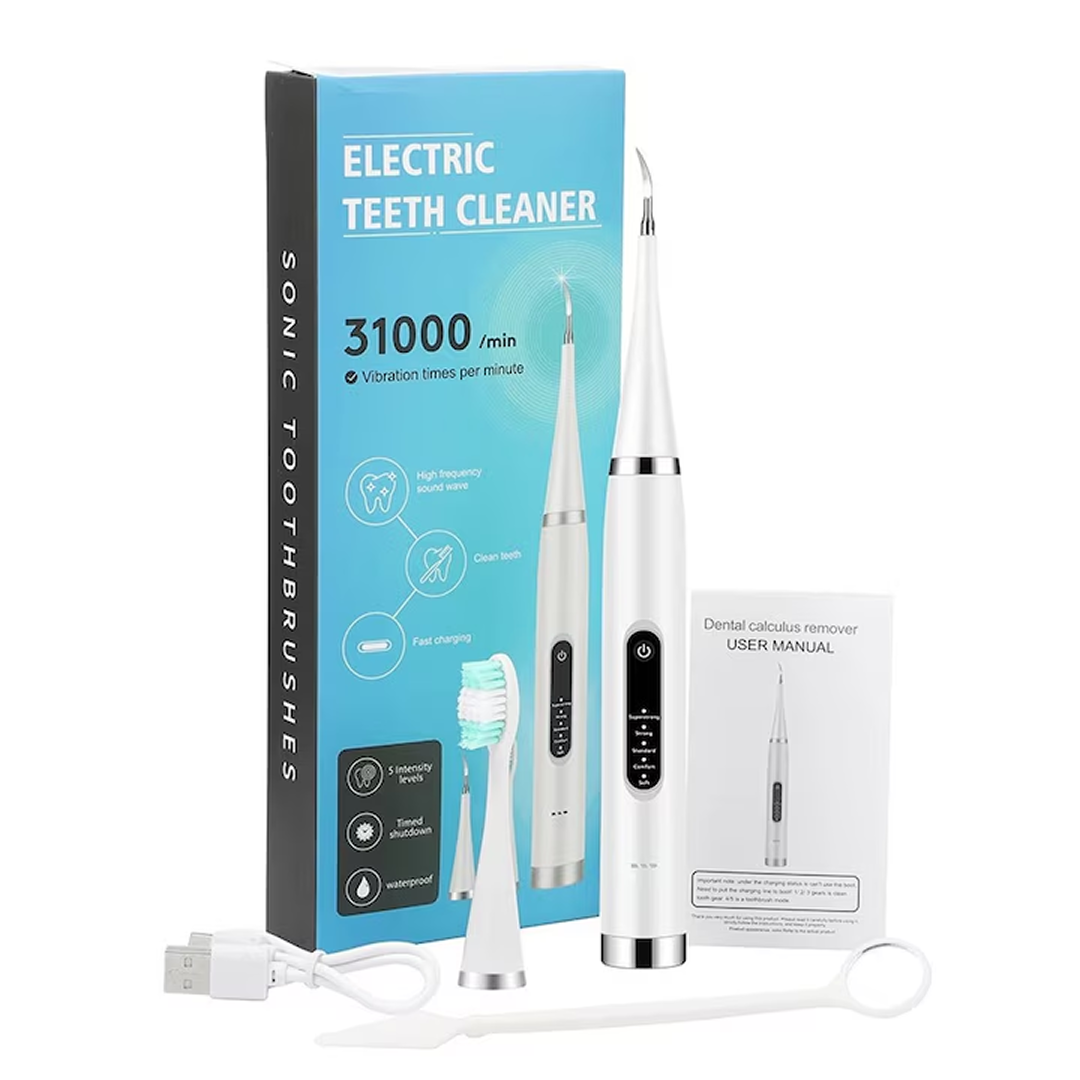 Periuta Electrica Sonica 2 In 1 | 5 Moduri Curatare | 31000 Vibratii/Min | IPX6 | Albire Si Igiena Orala