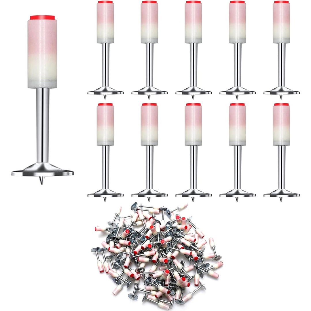 Set Cuie Tip Ciuperca Pentru Pistol | Autopropulsare | 100 Bucati Nituri | 7.3 mm | Pentru Fixare Profesionala