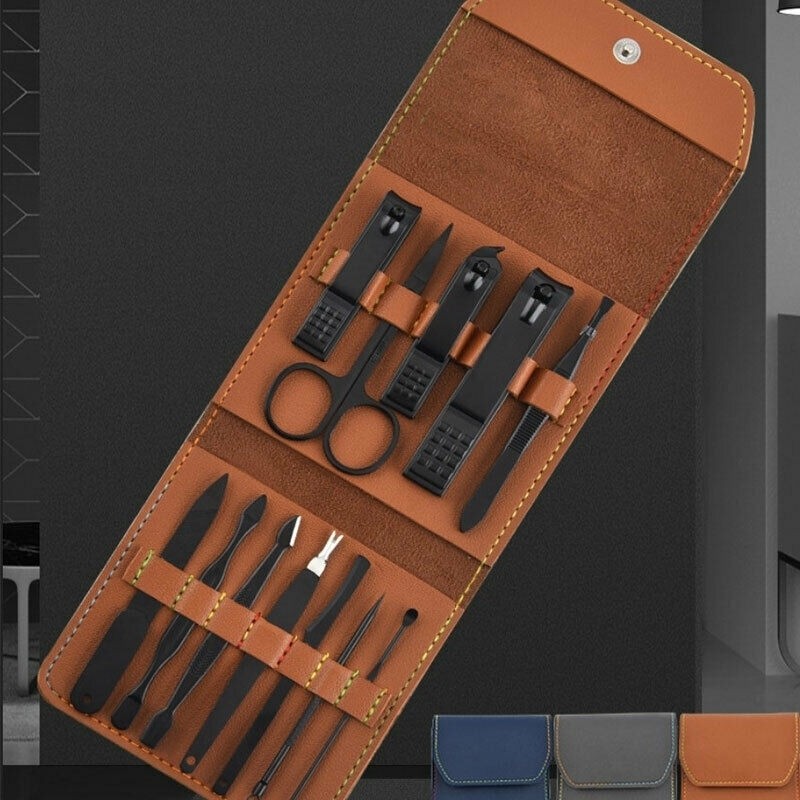 Trusa manichiura profesionala 12 piese, otel inoxidabil KH-A-2