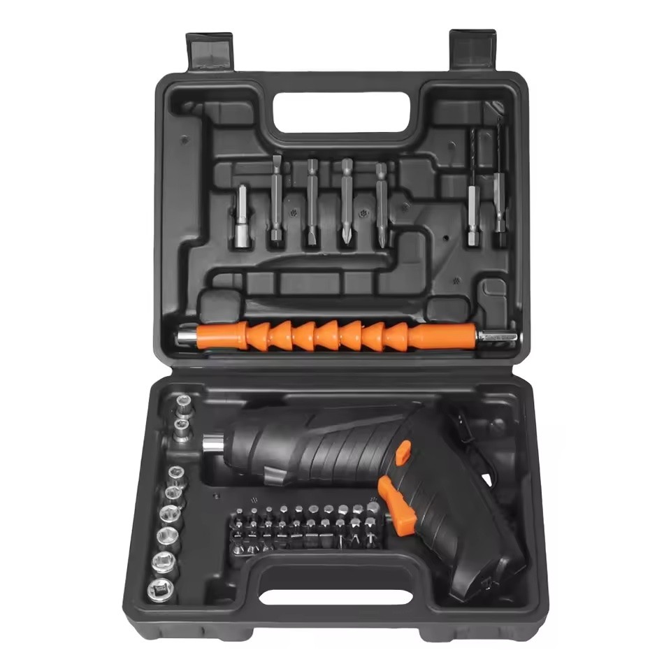 Trusa Surubelnita Electrica, 47 Accesorii, Cuplu Puternic, Incarcare USB, Arbore Flexibil