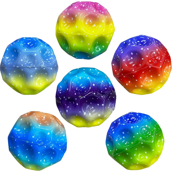 1 + 1 GRATIS - Minge Saltareata, Super Space Ball, multicolor, 9 cm