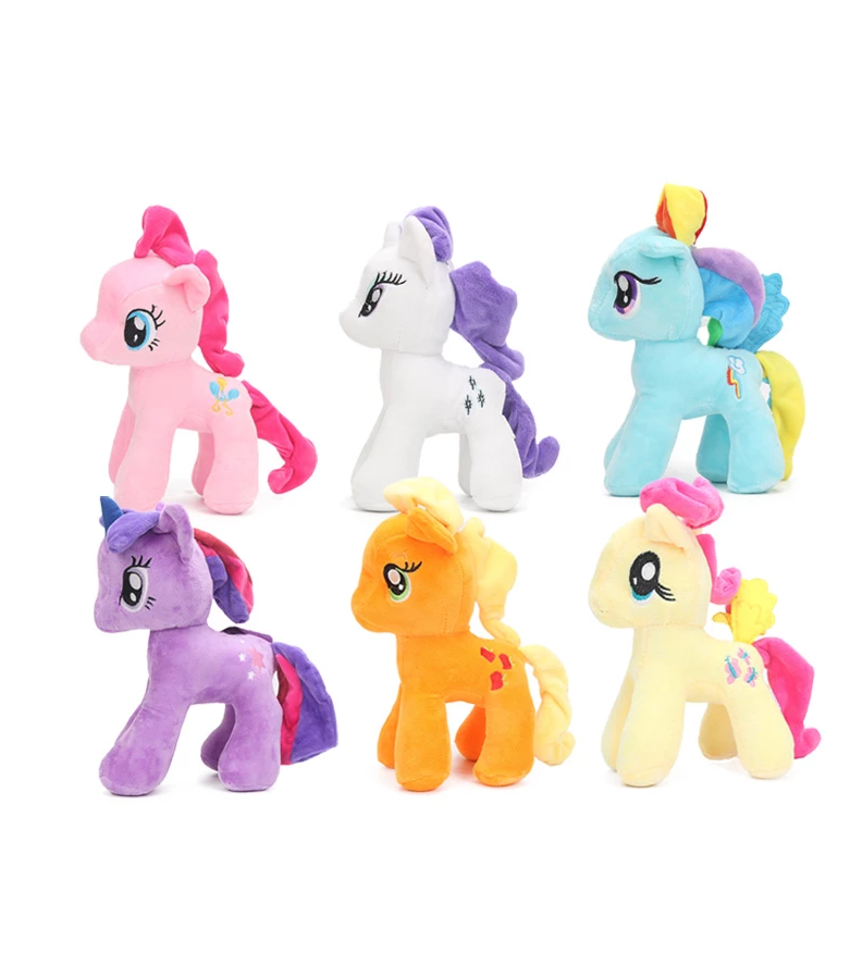 Set 6 Ponei Muzicali, My Little Pony, din Plus, 25 cm 