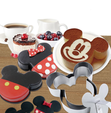 Set 3 bucati forme pentru tort,model mickey mouse