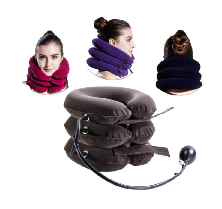 Guler Cervical , Corectia coloanei, Eliminarea durerilor cervicale, Gonflabil, 3 camere