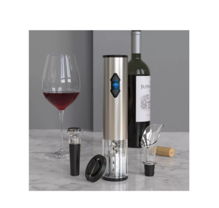 Set tirbuson electric pentru vin 4in1, reincarcabil prin USB