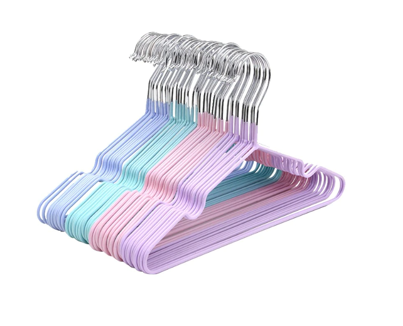 Set 100 umerase metalice siliconate, Rainbow, 40 cm, multicolor
