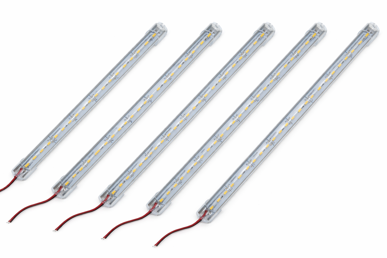 Set 5 Tuburi Neon LED 220V Alb Rece 6500K | 7W | 100cm | Dispersor Clar | Set 5 Bucati