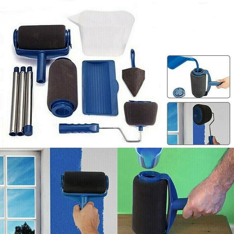 Trafalet profesional, cu umplere, 0,85L de vopsea, pentru colturi si margini