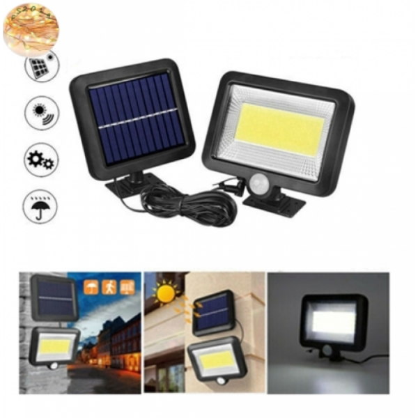 Lampa Led Cob cu panou solar SL-F100, cu acumulator Aden