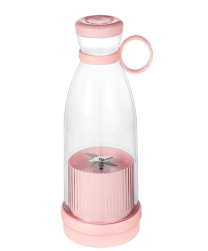 Mini Blender Portabil - Smoothie & Shake, 13 Utilizari/Incarcare, 4 Lame Otel Inoxidabil, Auto-Curatare, USB, 300 ml