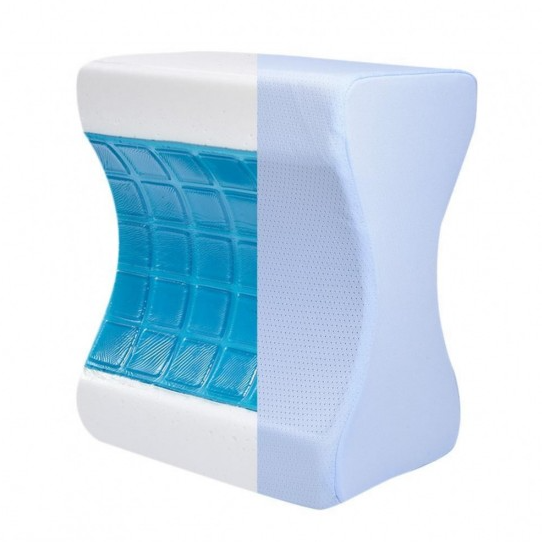 Perna ortopedica pentru picioare, spuma cu memorie si suprafata gel rece