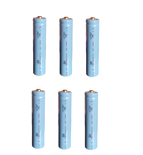 Set 6 acumulatori Li-Ion tip dz 14500, albastru, 1600mAH, 3.7V