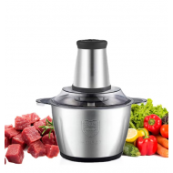 Tocator electric pentru carne si legume, 4 lame din otel inoxidabil de inalta calitate, Capacitate 2L / , Recipient din Inox