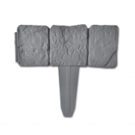 Set 10 bucati bordura gardulet decorativ plastic pentru gazon sau flori.