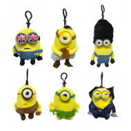 1 + 1 GRATIS - Figurina Minions, tip Breloc, din plus, 8-10 cm