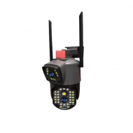 Camera de Supraveghere Profesionala PTZ Wi-Fi, cu 2 Lentile, Full HD,10X Zoom, Detectia Miscarii, Slot Card, V380