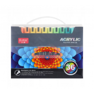 Set 36 Markere cu vopsea Acrilica, Varf de 4 mm, pentru Sticla, Ceramica, Pietre, Lemn, Plastic, Hartie, Panza, Multicolor