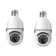 1 + 1 GRATIS - Camera de Supraveghere IP, WI-FI, HD, Smart-Bulb, tip bec, cu Senzor de Miscare si Aplicatie Telefon