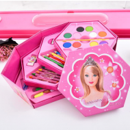 Set creativ de culori, multicolor, hartie/plastic/lemn, 46 piese