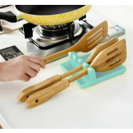 Suport tacamuri cu 5 fante, din silicon antiderapant, 16 x 16.5 cm, Turcoaz