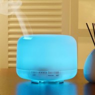 Difuzor Aromaterapie si Umidificator cu ultrasunete, capacitate 300ml, LED 7 culori Aden